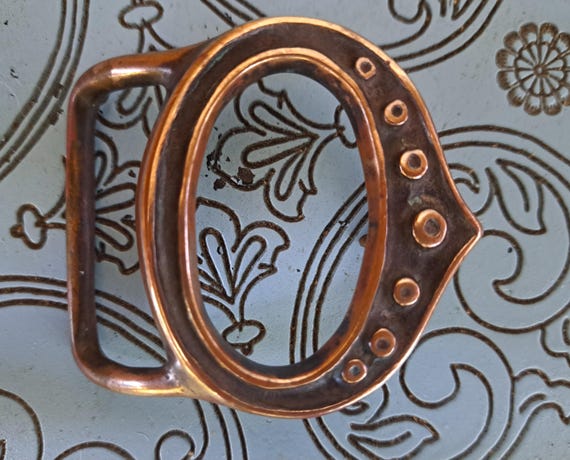 Tech Ether 'Pythoness' 70's Brass Belt Buckle, Ra… - image 7