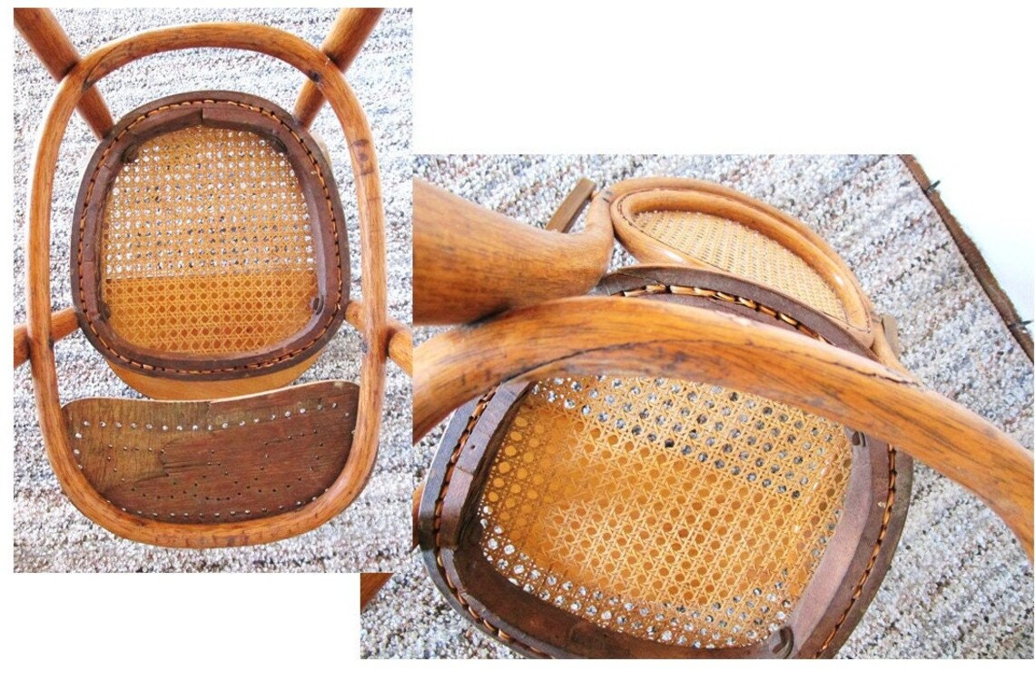 Bentwood and Wicker High Chair Vintage Style Antique Etsy