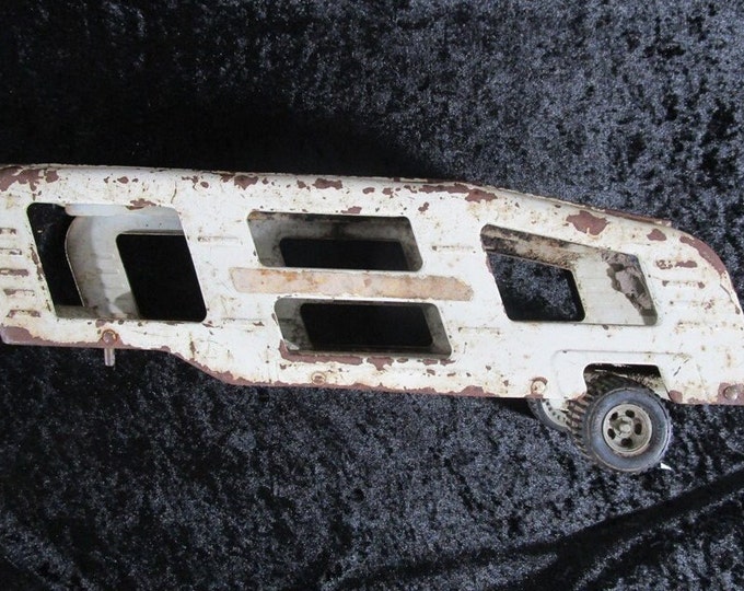 Toy Car Hauler Trailer Vintage Tonka Metal Sturdy but Rusty Etsy
