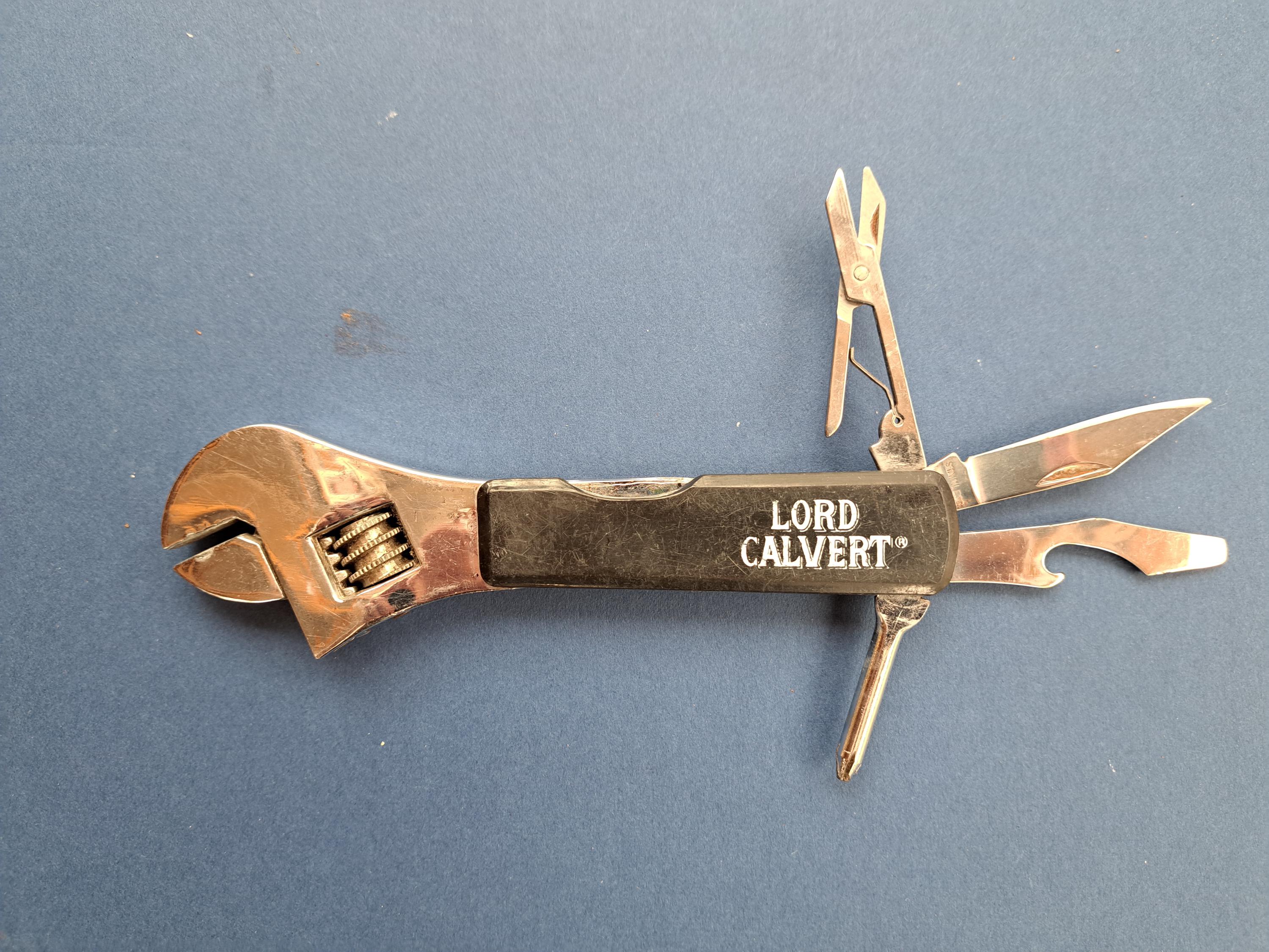 Lord Calvert Multi Tool, Vintage Advertising Multi Tool, Vintage Lord Calvert Knife