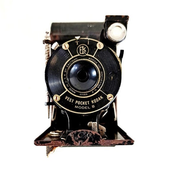Kodak Vest Pocket Camera B, Vintage Folding Camera 1925-1939, Autographic Camera, for parts or repair