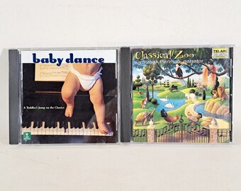 Classical Music CDs for the Young: baby dance and Classical Zoo narrated by Itzhak Perlman, Vintage Music for Listening, Music for Kids