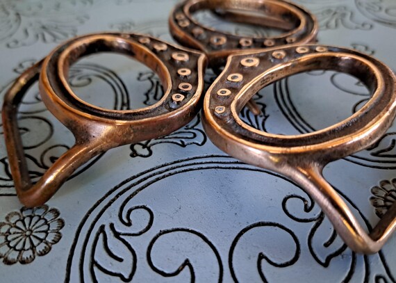 Tech Ether 'Pythoness' 70's Brass Belt Buckle, Ra… - image 6