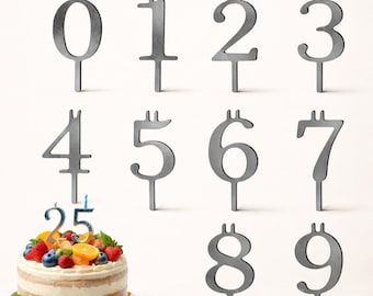 Number Birthday Candle Holder Set 0-9, Reusable Adjustable Cake Candle Stands, Digital Candle Holder, Party Cake Decoration Supplies