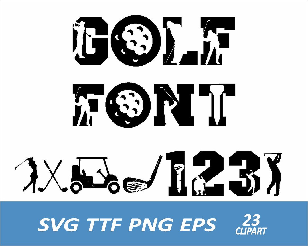Valley Golf Lettering Golf Font SVG, PNG, TTF, Golf Alphabet Clipart (digital Download) - Etsy