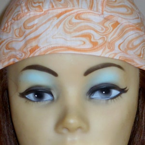 Orange Swirl Doo Rag