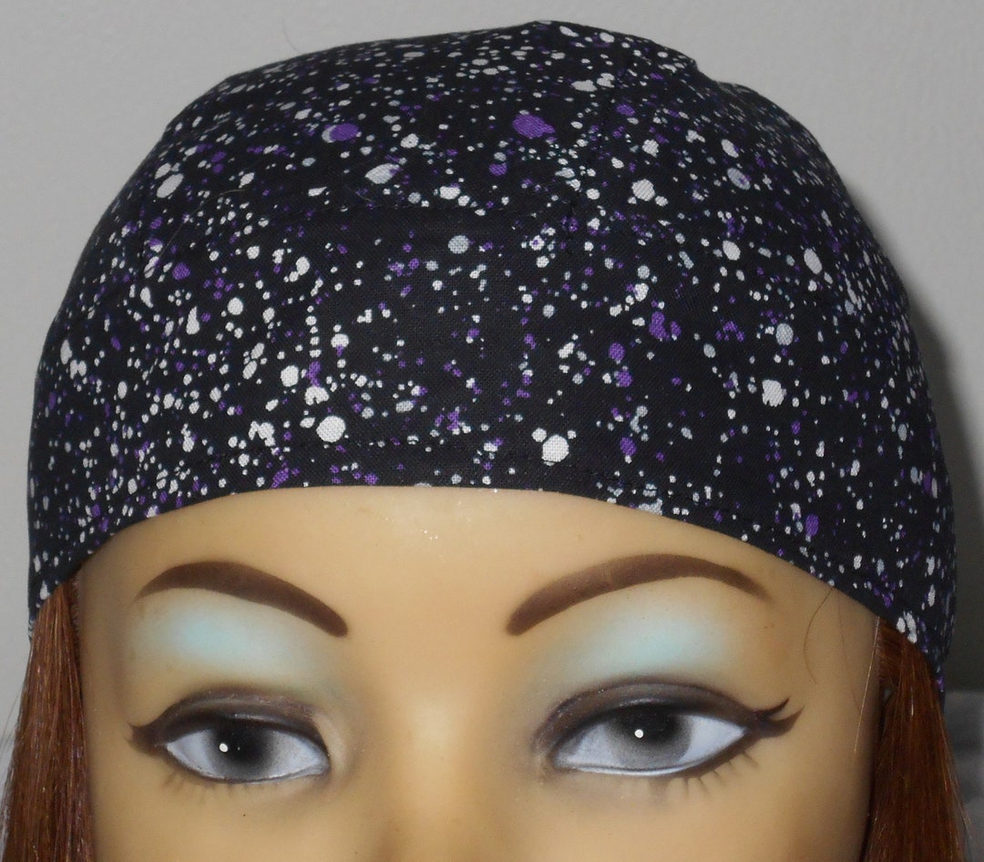Purple/white Speckled Doo-rag - Etsy