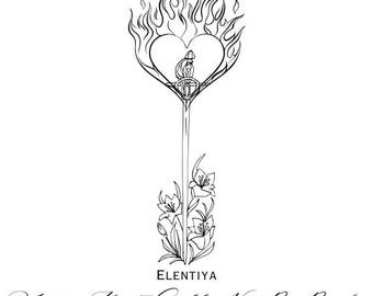 Elentiya Trono di Vetro PNG Download Digitale
