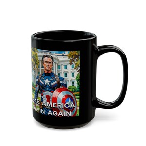Gavin Newsom Captain America Mug - Subtle Anti Trump Merch - Anti MAGA Mug - Political Satire - Political Mug - Democrat Gift image 11