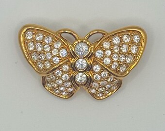 Vintage Swarovski Crystal Butterfly Brooch, 90s Purple Pin - Etsy