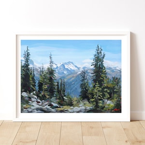 Blackcomb Hike // Art Print of Whistler Mountain views by Joanne Hastie // Wall Decor // Mountain Landscape