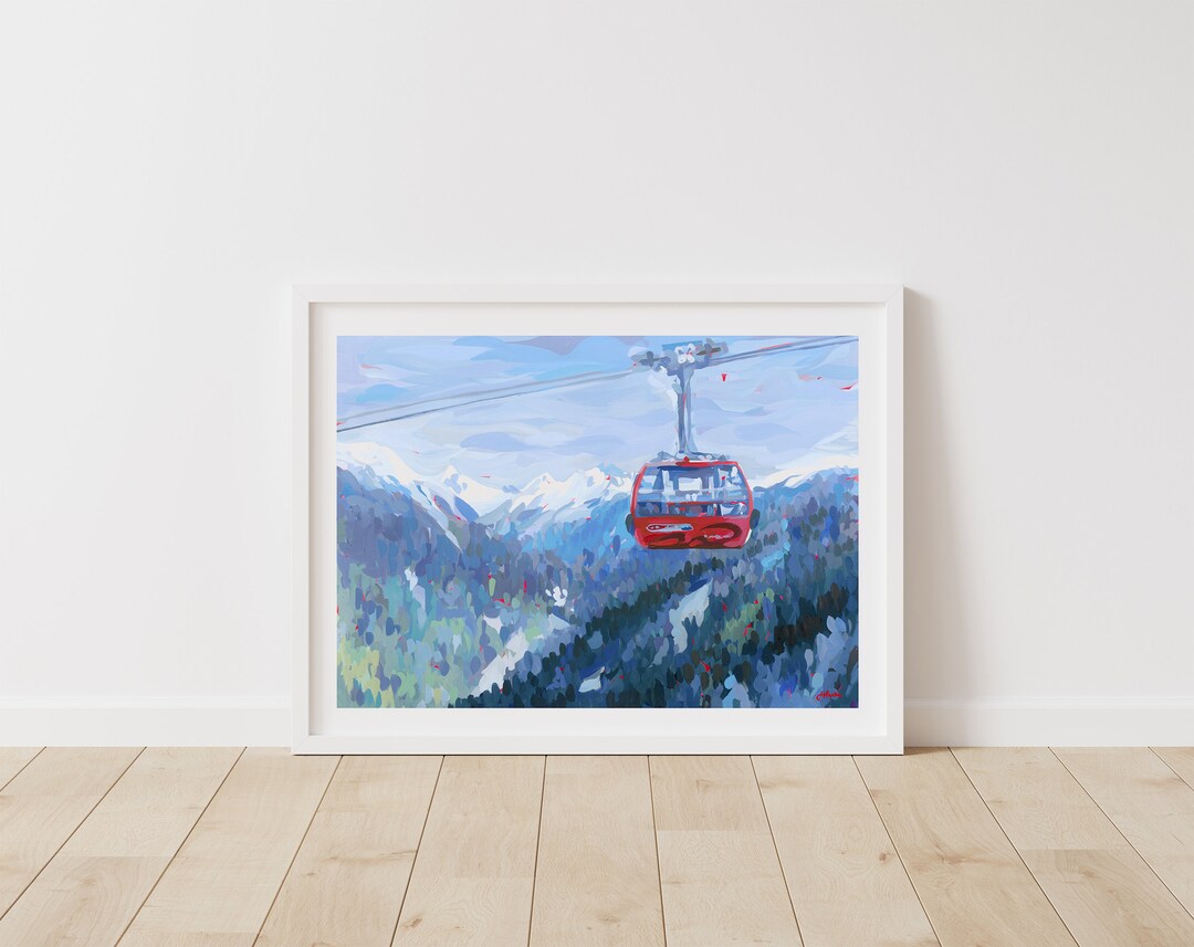 Whistler BC Gondola // Canada Art Print by Canadian Artist Etsy