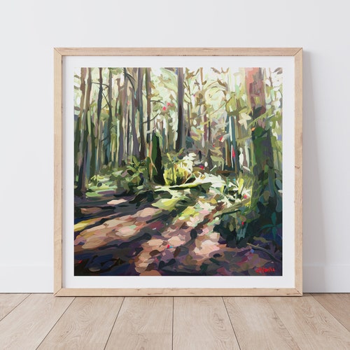 Whistler Mountain View // Print of Painting by Canadian Artist Etsy