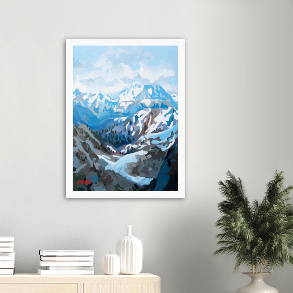 Whistler Glacier // Print of Painting by Canadian Artist Etsy