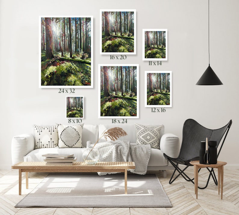 Shades of Green Fine Art Decor // Art Print Signed by Artist Etsy