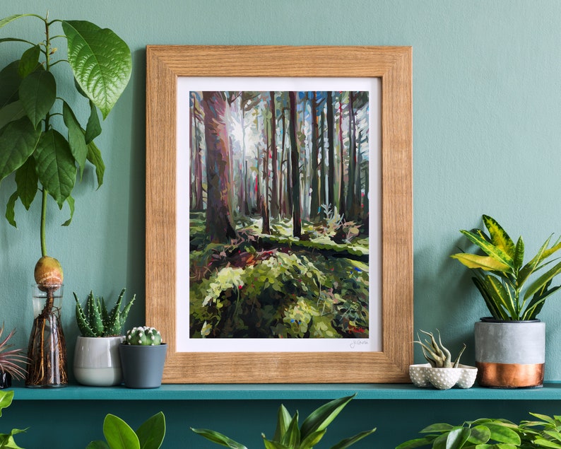 Shades of Green Fine Art Decor // Art Print Signed by Artist Etsy