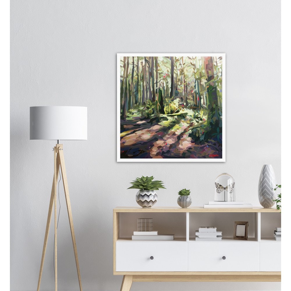 Lower Seymour Trails // Print of Painting by Canadian Artist - Etsy Canada