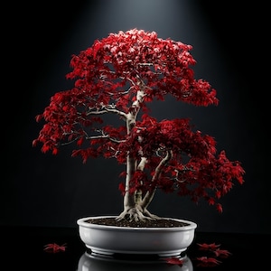 Semillas de bonsái de arce rojo japonés – Árbol raro de Acer Palmatum para decoración de jardín