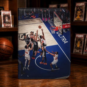 nba card binder Amazon.com: Basketball Card Binder with Hoopz Texture by All Star Products  | Real Basketball Look & Feel | Patented 3-Ring Album for Trading Card  Protection