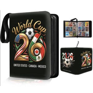2026年ワールドカップトレーディングカードバインダー、サッカーカードアルバム収納ケース