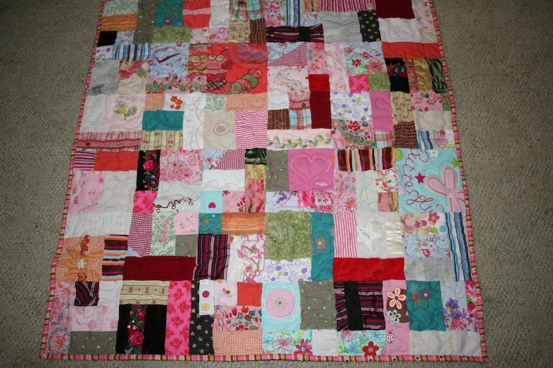Custom Made Quilts tshirts sentimental clothing takes up space have a quilt custommade baby clothes clothing from a passed loved one