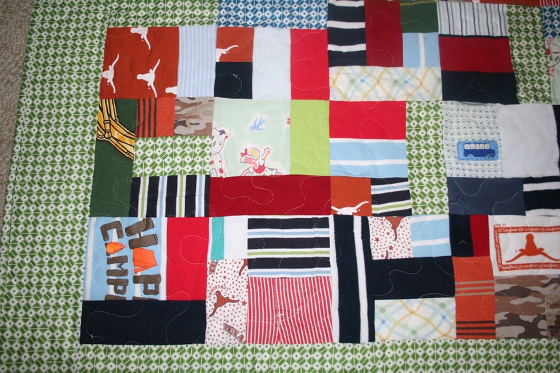 Custom Made Quilts tshirts sentimental clothing takes up space have a quilt custommade baby clothes clothing from a passed loved one