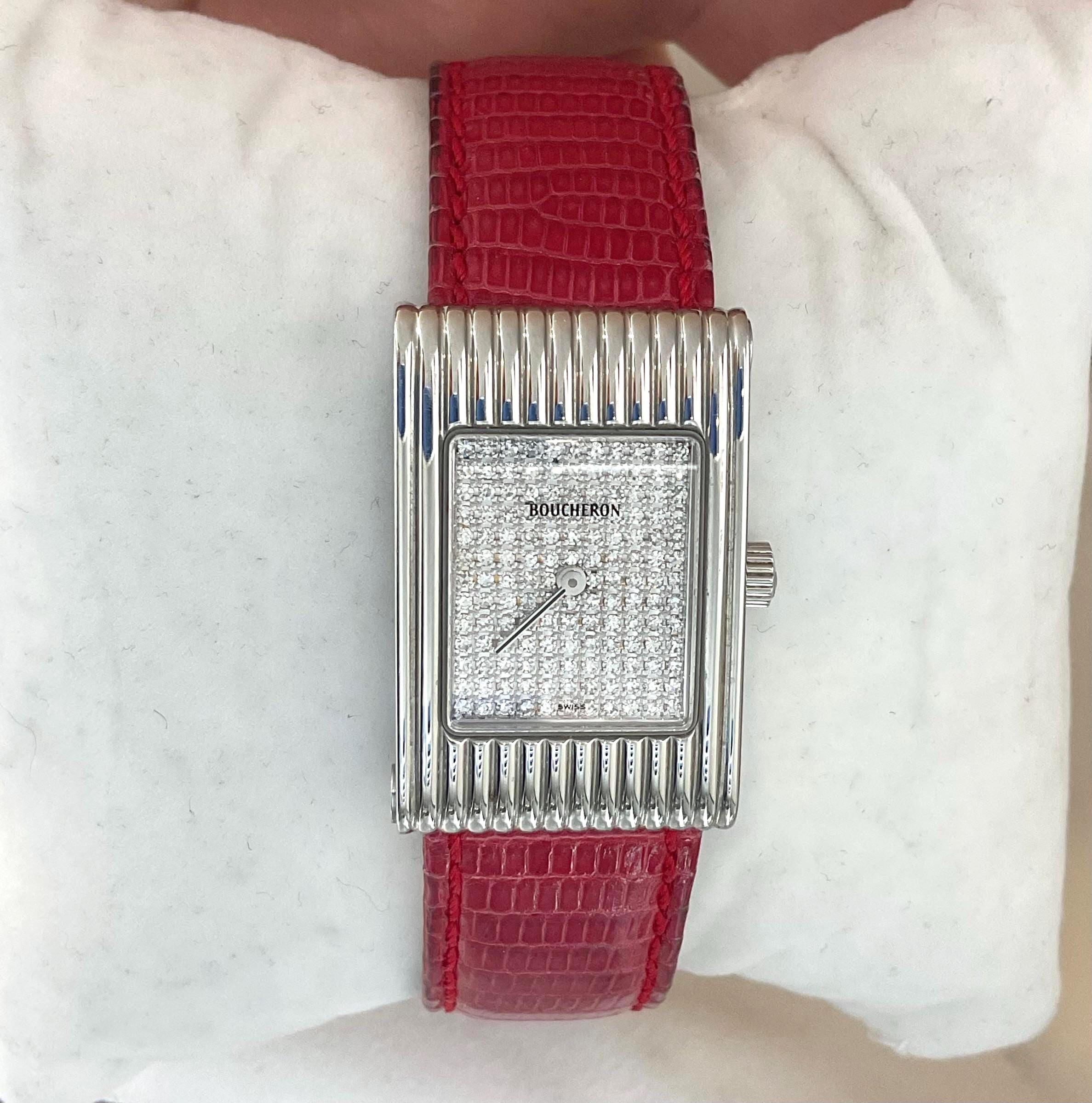 Bracelet Pour Montre Boucheron Reflet - Motif Lézard, Largeur 15mm - Occasion