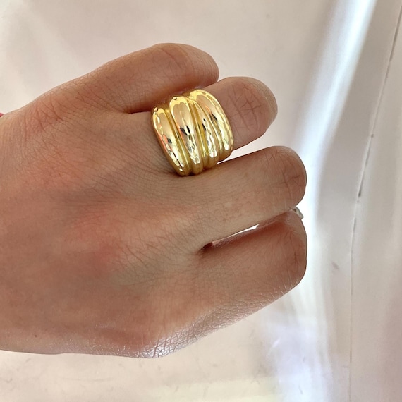 10k Multi Layer Gold Ring - image 1