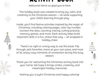 Christmas Preschool Worksheets | Holiday Learning Activities for Toddlers & Preschoolers | Printable Early Learning Activity Pack