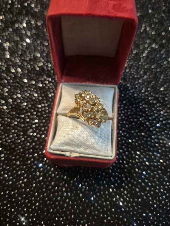 Waterfall cluster ring, characterized by multiple… - image 2