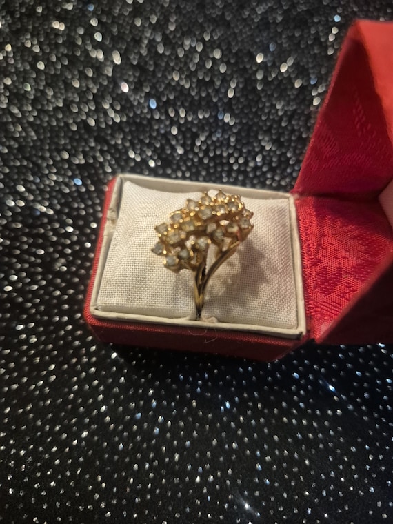 Waterfall cluster ring, characterized by multiple… - image 3