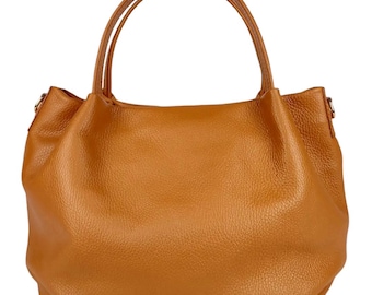 FlorenceBags women's handbag, shoulder bag, Italian genuine leather shoulder bag, 25x14x19 cm