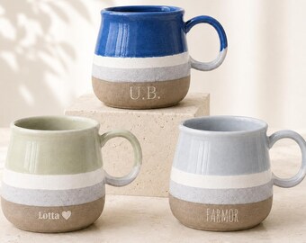 Custom Name Coffee Mug, Personalized Engraved Mug, Laser Engraved Ceramic Mug, Custom Gift for Mothers Day, Text or Logo Ceramic Coffee Cup