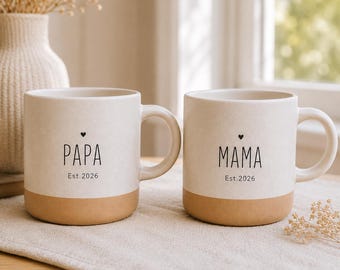 Personalized Ceramic Mug for Mama, Custom Name Mama Coffee Cup, New Mom Gift, Baby Shower Gift, First Mother's Day Mug