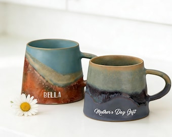 Personalized Ceramic Coffee Mug, Custom Engraved Name Cup, laser engraved ceramic mug, Housewarming Gift, Gift for Him
