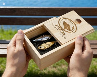 Personalized Fishing Lure, Laser Engraved 15g Sinking VIB Lure, Custom Fishing Gift for Fisherman, Dad or Husband, Anniversary Gift For Him