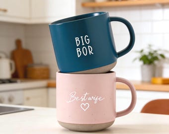Personalized Ceramic Mug with Name, Custom Engraved Coffee Mug, Custom Design Mug, Gift for Mum Dad, Mothers Day Gift, Bridesmaid Gift