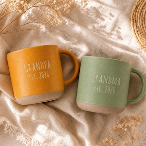 Personalized Grandpa Grandma Mug, Custom Coffee Cup, First Time Grandma gifts,, Engraved Ceramic Mug,  New Grandma Gift, Gifts For Grandma