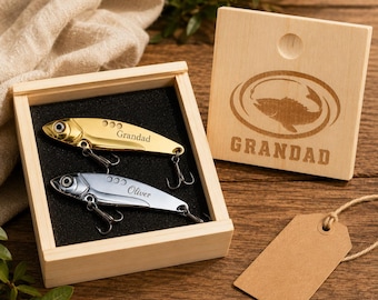 Personalized Engraved Fishing Lure, Custom Fishing Lure Gift for Dad, Gift for Husband, Fishing Gift, Father's Day Gift