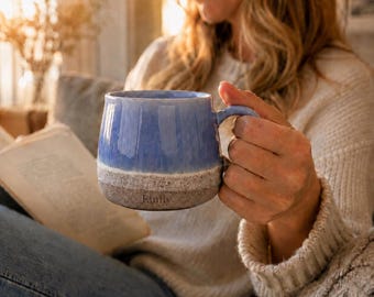 Tazza in ceramica personalizzata con incisione a tua scelta, idea regalo per mamma, papà, marito, tazza in terracotta, idea regalo per damigella d'onore, oggetto da collezione per la decorazione della cucina.