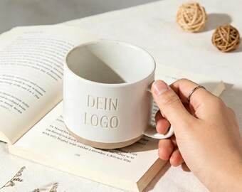 Engraved Ceramic Mug with Your Text, Custom Pottery Coffee Mug for Mom, Dad or Husband, Custom Gift Ideas, Bridesmaid Gift