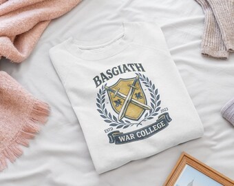 Basgiath War College Sweatshirt mit Rundhalsausschnitt, Drachenreiter, Vierter Flügel Merch