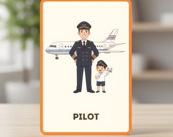 仕事とキャリアのフラッシュカード — 職業カード20枚（5ページ） | 印刷可能なJPG画像