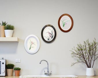 Oval photo frame For Wall Display, Oval frame wall decor