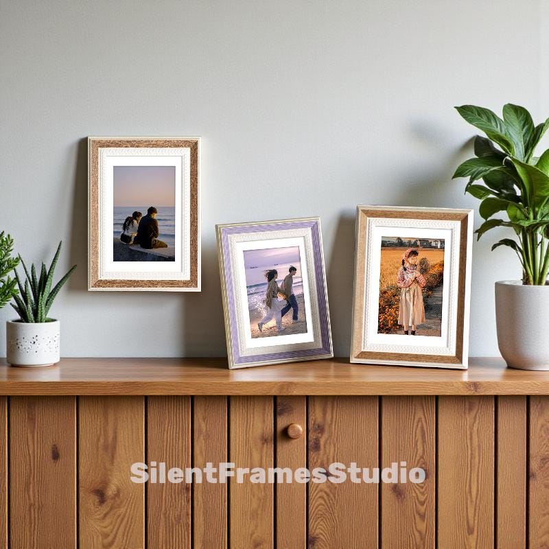 Frame Color:blue Pastel Resin Picture Frame, Soft Color Frame Minimalist Style - Etsy