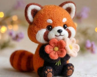 国内作家様　ぬいぐるみ　テディベア　アートドール　レッサーパンダ 現在、この商品の在庫はありません - Etsy