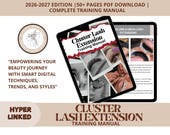 Cluster Lash Extension Training Manual – Editable Guide for Trainers 2026 Edition