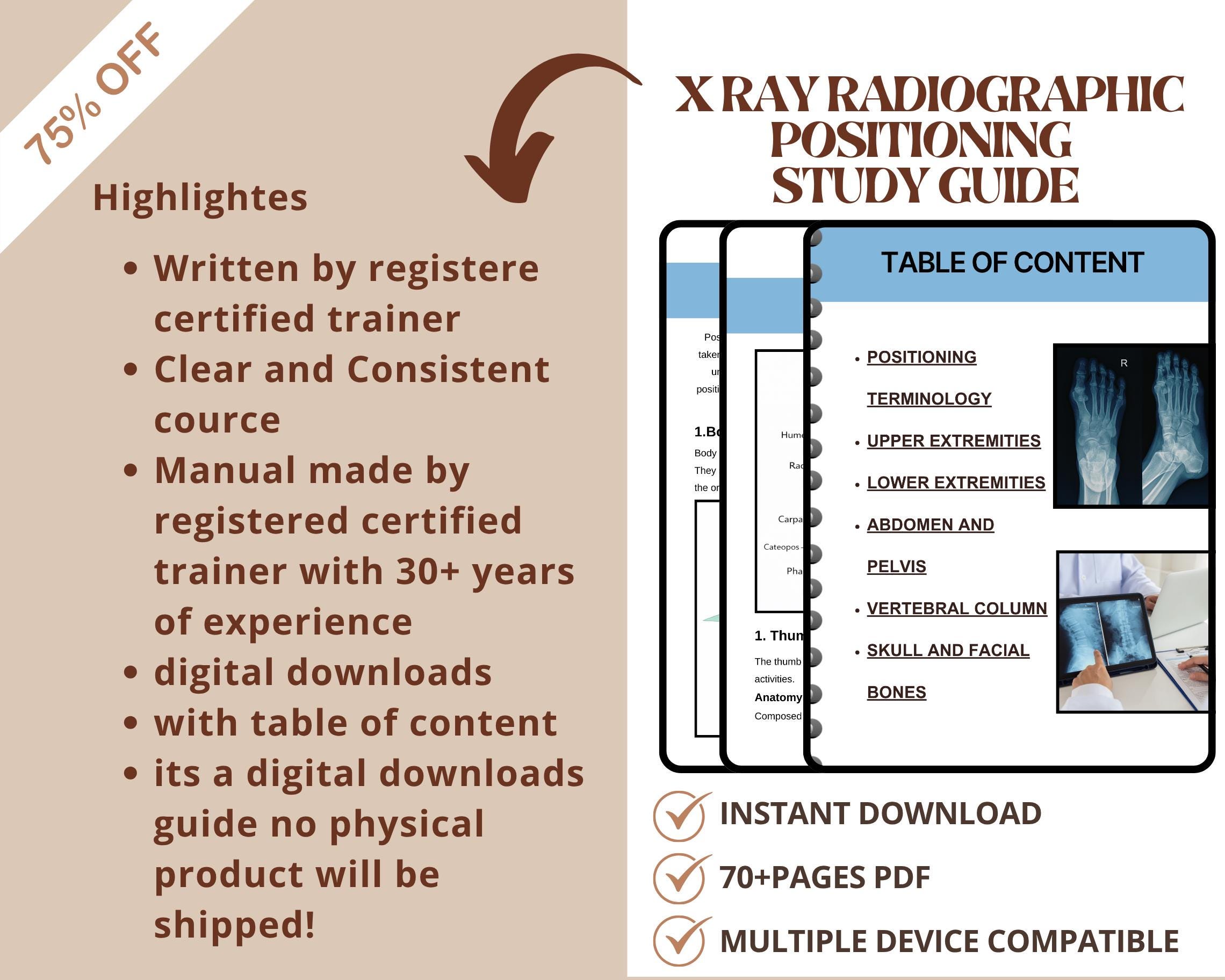 Daily Emoplyee Positioning Guide.pdf X-ray Radiographic Positioning Study Guide: Complete Imaging Techniques ...