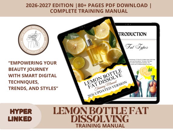 the lemon bottle fat dissolving Lemon Bottle & Fat Dissolving Injections Combined Training