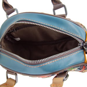 Genuine Leather Woven Mini Tote image 5